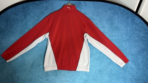 Vintage Puma Valley United Soccer Club Jacket Men’s L Red White Zip Up Training - Picture 19 of 21