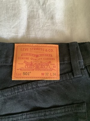 levis jeans herren 501 schwarz w32 l34