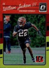 2016 Donruss Optic William Jackson III #148 Red and Yellow Cincinnati 31N