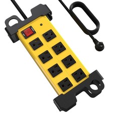 Heavy Duty Power Strip 8 Outlets - Surge Protector 2700J with 6FT Long Extens...