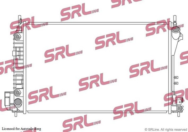 SRLine WasserküHler FüR Opel Signum Z03 Vectra Z02 Saab 9-3 2.8V6T Neu-image