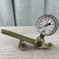 Strato Brakeman's Test Gauge (Range 0 to 160 PSI) Vtg Made in USA Steel & Brass