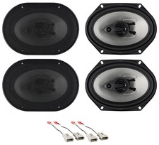Rockville 6x8" Front Rear Factory Speaker Replacement Kit For 07-08 Ford F-150