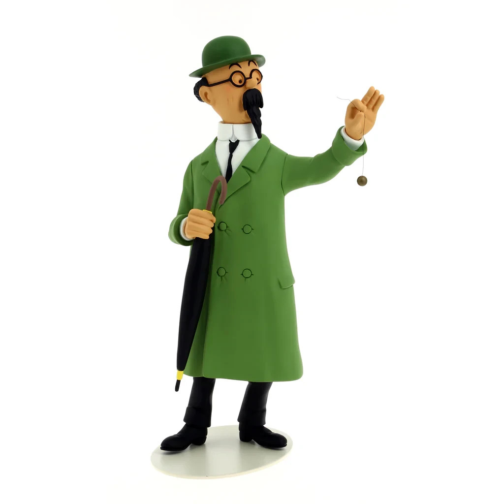 Figurine Tournesol Le Musée Imaginaire de Tintin en résine de 26 cm avec socle