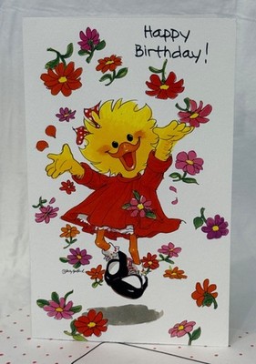 Vintage 1997 Suzy's Zoo ''Happy Birthday! Celebrate You!'' Greeting Card