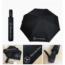 New Automatic Mercedes Benz Folding Umbrella Brolly Rain Car Accessory Top Grade
