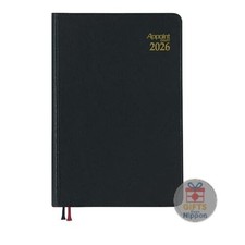 Daigo 2026 Weekly Left Planner Appointment Schedule Notebook Black E1008 New