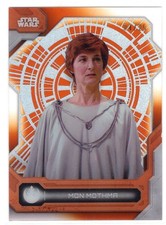 Star Wars High Tek 2024 Orange [25] Death Star Exterior Base Card #73 Mon Mothma