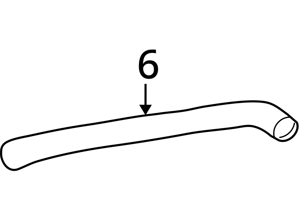 Ford Lincoln Crown Victoria 2003-2005 manguera de coche urbano - radiador 3W1Z8260aa nuevo Foto 3 de 3