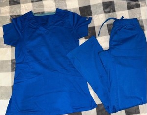 Women’s Royal Blue Scrub Set XXS IRG Edge Pre owned Good Condition