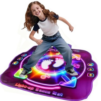 AmyBenton Tanzmatte für Mädchen, Kinder Tanzmatte mit kabellosem Bluetooth, beleuchtet 