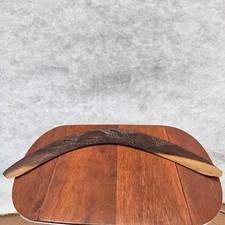 Hand Carved Wooden Boomerang Australian Aboriginal Art Decor Wall Hanging Gift