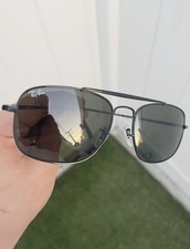 NWT Authentic Ray Ban The Colonel RB3560 3560 Black 002 Size 58/17