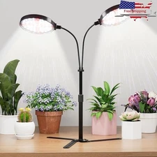 Indoor Plant Grow Light Full Spectrum LED Timer Adjustable Height 6000K New