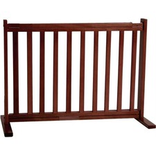 Dynamic Accents 42204 - 20 Inch All Wood Small Free Standing Gate - Mahogany