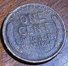 1926 wheat penny Miss print At Hair Line — photo 2