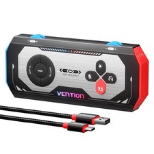 USB 7.1 Sound Card External Gaming DAC, Virtual Surround Sound, 24bit/192KHz
