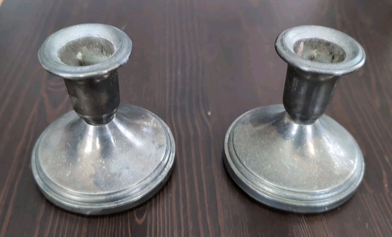 S  3" Tall Vintage Taper Candle Holder