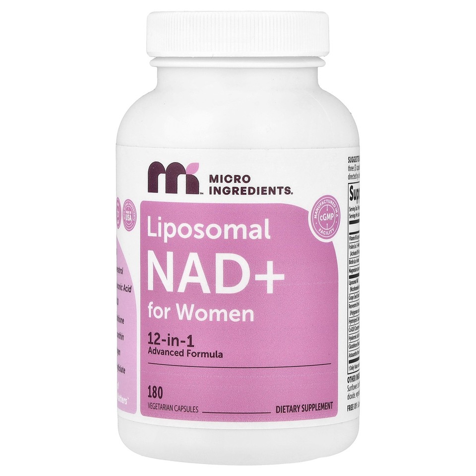 Liposomal NAD+ For Women, 180 Vegetarian Capsules