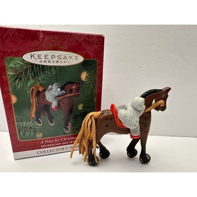 Hallmark Keepsake Ornament A Pony for Christmas Collector's Series 2001