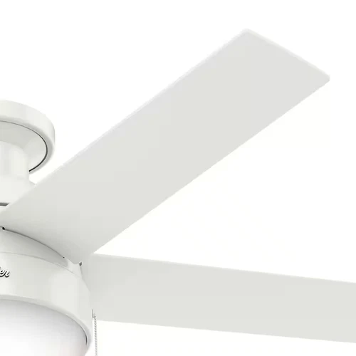 Anslee 46 In. Indoor Low Profile Fresh White Ceiling Fan - Picture 5 of 12