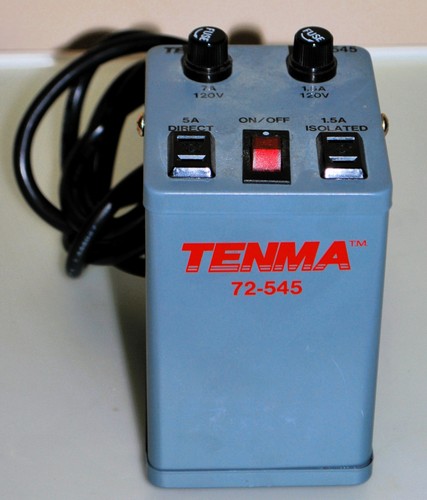 Tenma 72-545 Power Supply 5A Direct 1.5A Isolated 120VAC 60HZ