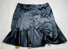 NWT Gypsy Jeans Womens Black Streetwear Fusion Gothic Y2K Mini Skirt Size 20