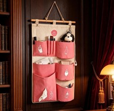 Practical 9 Pockets Wall Hanging Storage Bag Organizer Toys Container Decor Pock