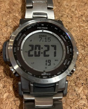 CASIO PRO TREK PRW-35TLD-7JF Gray Silver Sapphire Men Wrist Watch