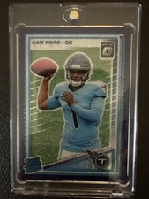 2025 Panini Donruss - Rated Rookie Cameron Ward #293 Optic Blue Hyper
