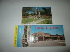 2 Vtg KANSAS Travel Boot Hill Post Card & Front Street Album w/Tear Out Postcard