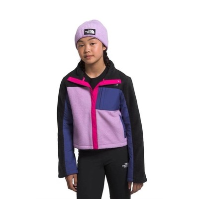 THE NORTH FACE Girls' Fleece Color Block Mashup Jacke Black Sz L (12)