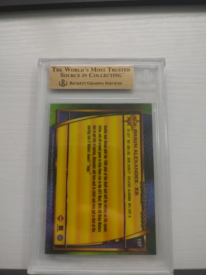 2000 Collector's Edge Odyssey - Shaun Alexander #157 Retail (RC) Seattle Seahawk - Image 2 of 2