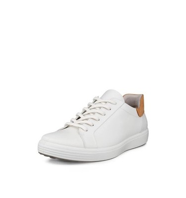 ECCO Men's Soft 7 Easy Slip On Lace Sneaker White Lion EU 44 Size 10 - 10.5 US
