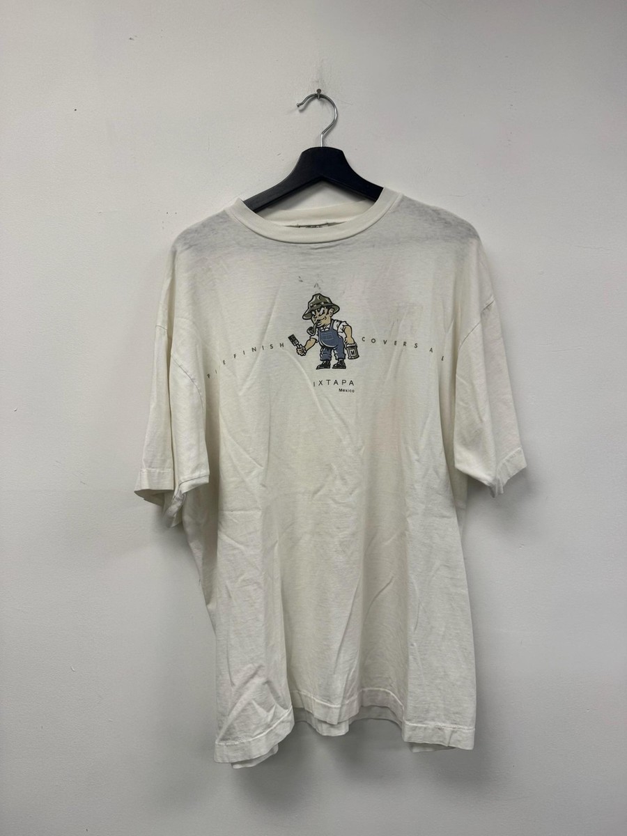 Vintage Mossimo Shirt Mens Large White Limited Edition Ixtapa