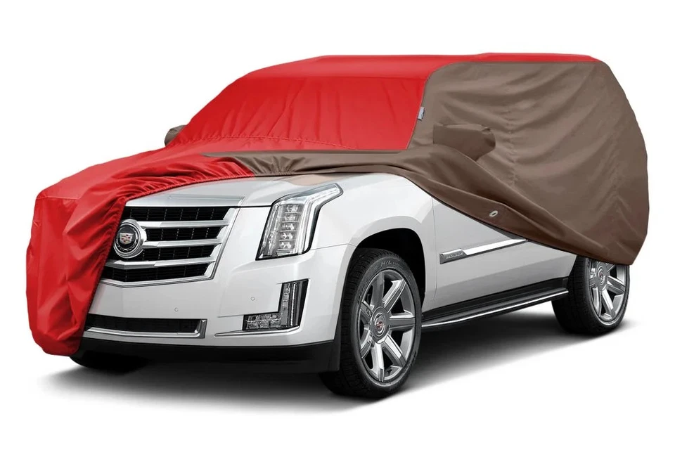 For Oldsmobile Silhouette 90-96 Car Cover WeatherShield HP Two-Tone Red Custom Foto 2 de 4
