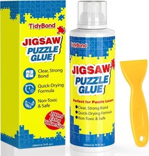 Tidybond Jigsaw Puzzle Glue 200ml – Clear Fast-Drying Sealer for 1000-5000 Piece
