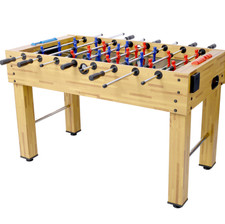 54-Inch Hurricane Foosball Table For Family Game Rooms With Light Cherry Finish,