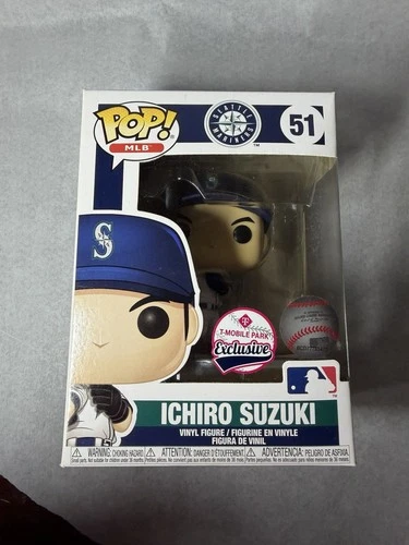 Funko Pop! MLB - Ichiro Suzuki #51 (white) T-Mobile Park Exclusive w/ Protector!