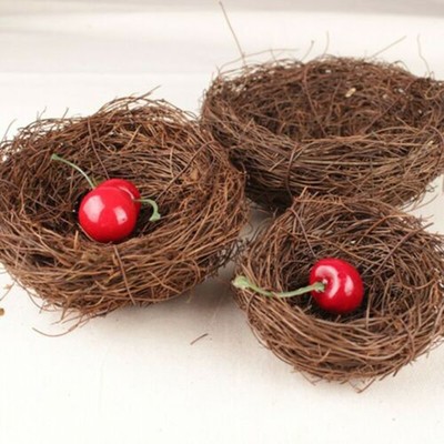 Natürliches Rattan Rebe Vogelnest perfekte Ergänzung zu Oster- und Weihnachtsd