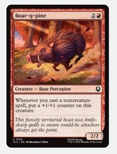 Boar-q-pine | MTG The Last Airbender | Boar Porcupine Spell Grow Counter | NM