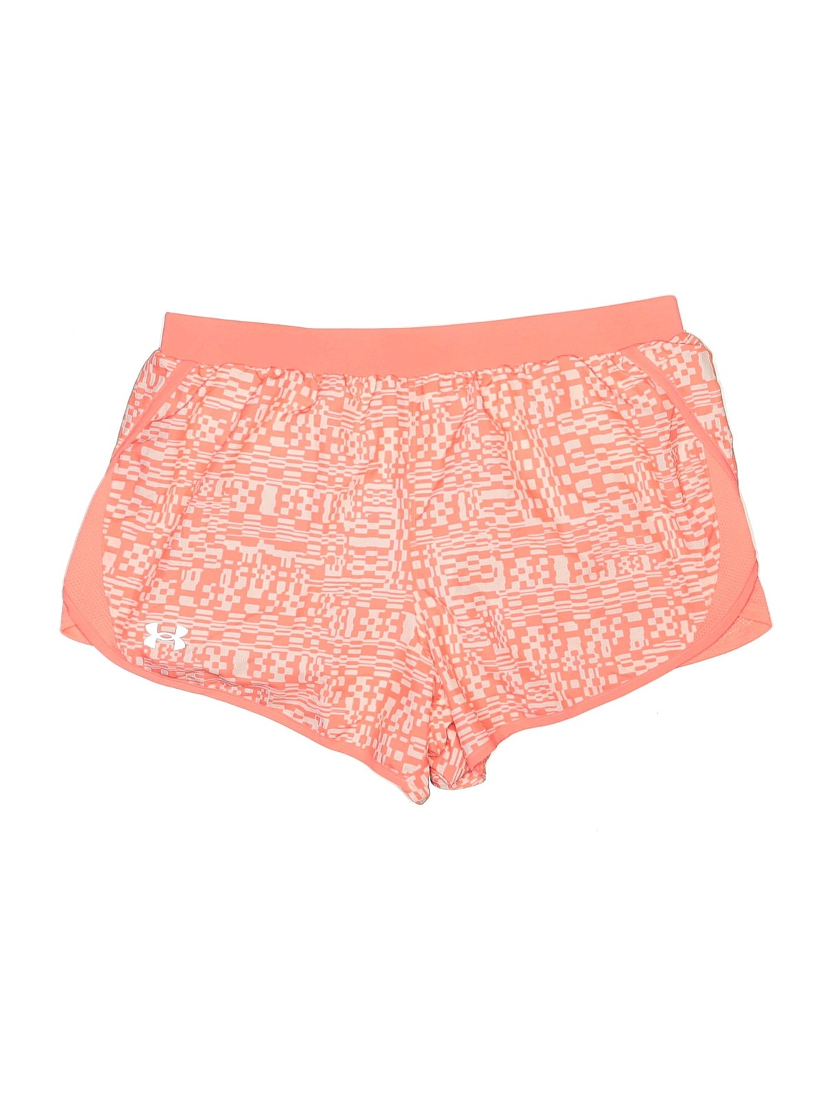 Under Armour Women Orange Athletic Shorts M