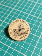 Vtg The Humane Society Of The United States Gold Tone Lapel Pin