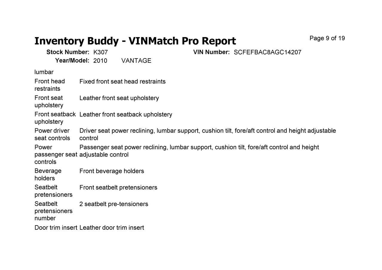 Aston Martin Vantage 2010 Transmission P/N 677981