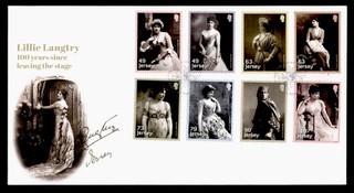 DR WHO 2017 GB JERSEY FDC LILLIE LANGTRY ACTRESS ANIV L1.07 R66951