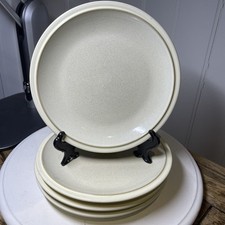 denby side plates. Beige. Oatmeal. 18cm. X 4