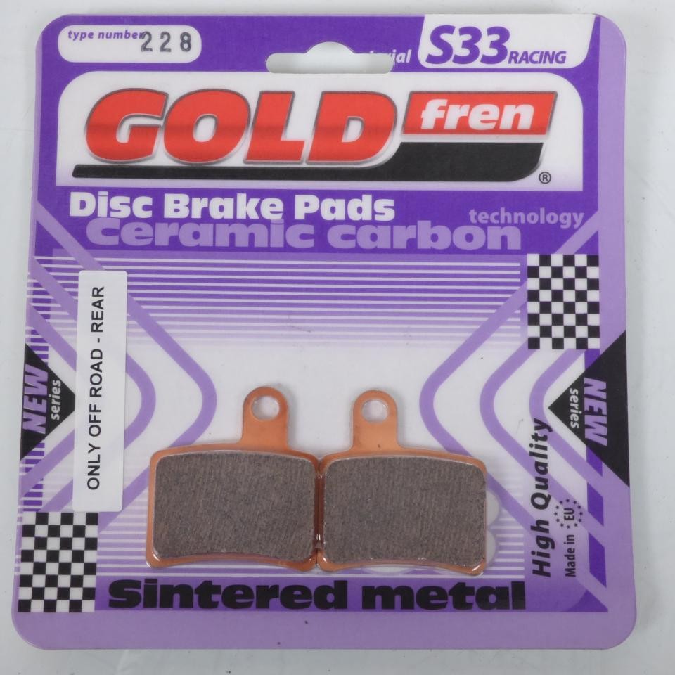 Plaquette de frein Gold Fren Beta 80 Rev évite le sifflement ARD