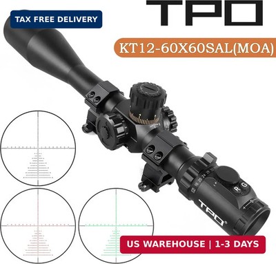 KT12-60X60SAL Long Range Rifle Scope 35mm Tube Side Parallax