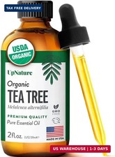 UpNature Tea Tree Oil - 100 Pure USDA Certified Organic Tea Tree Essential Oils