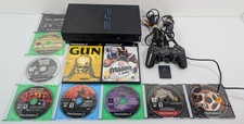 Sony PlayStation 2 PS2 Fat Console Bundle w 10 Games- Black, Gun, Spyro, & More!
